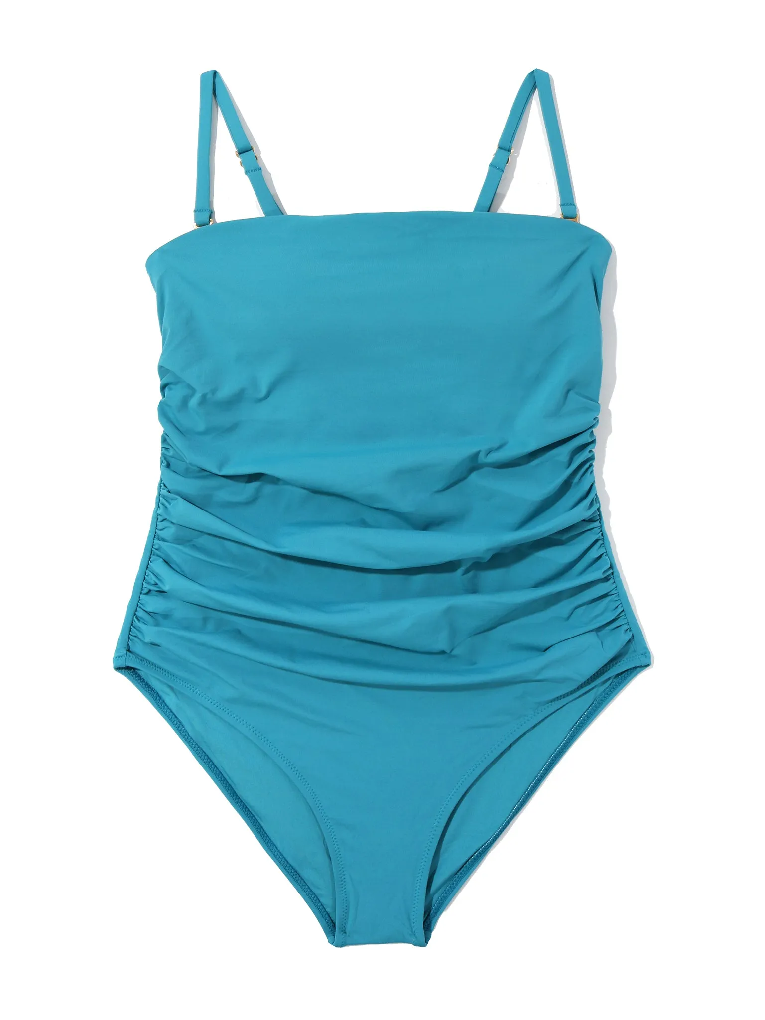 Bandeau One Piece Swimsuit Tahiti Teal