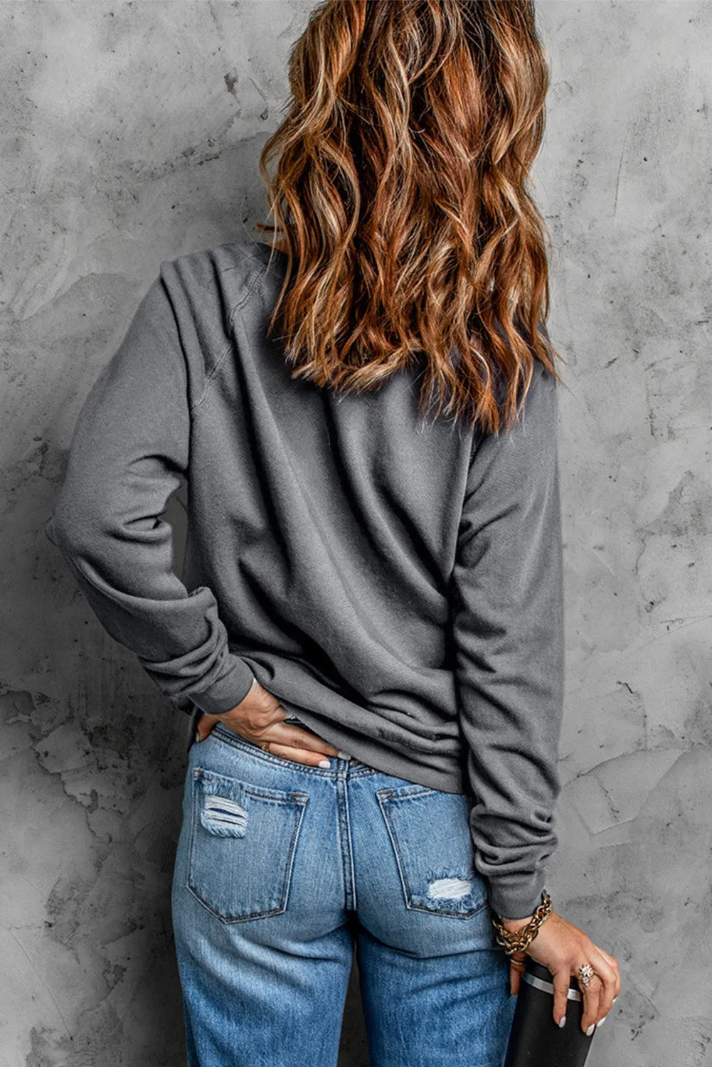 Be Kind Leopard Heart Shape Print Pullover Sweatshirt