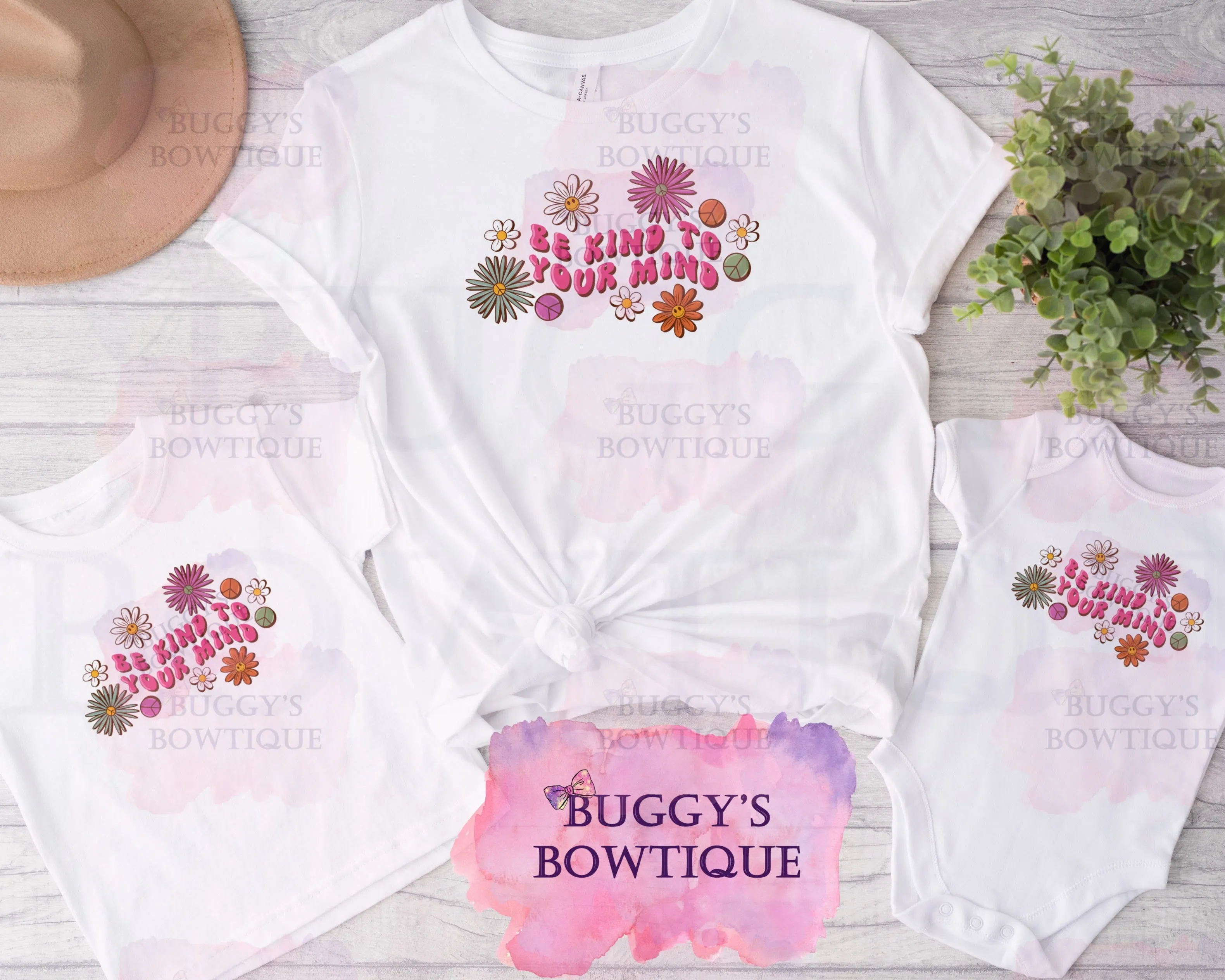 Be Kind To Your Mind Sublimation/ DTF/ BLEACHED Shirts, Onesies, Sweatshirts- MULTIPLE COLORS
