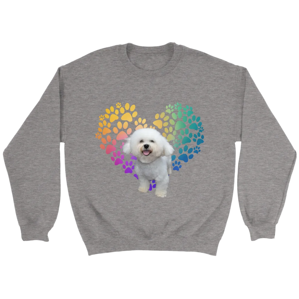 Bichon Heart Sweatshirts
