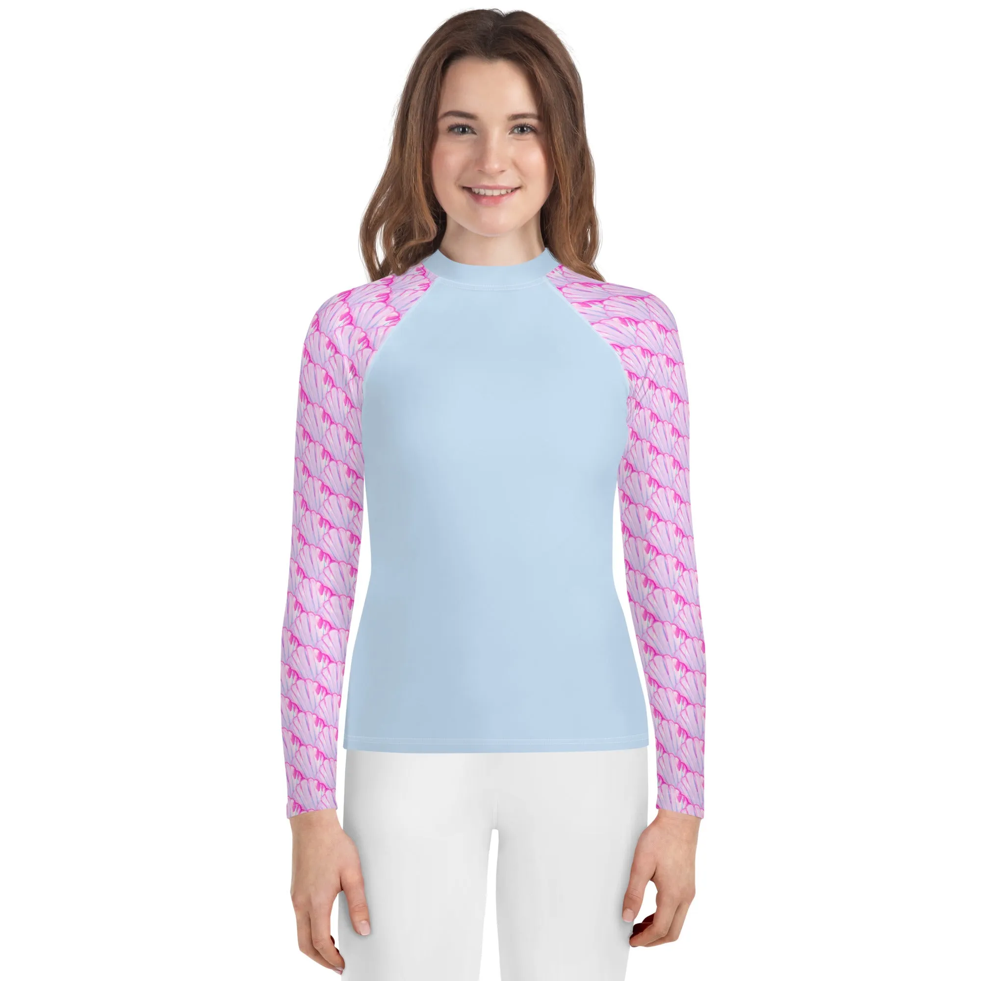 Big Shell Youth Rash Guard Size 8-20