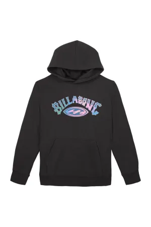 Billabong Youth Arch Wave Graphic Hoodie for Boys in Raven | BSFHB25F-021