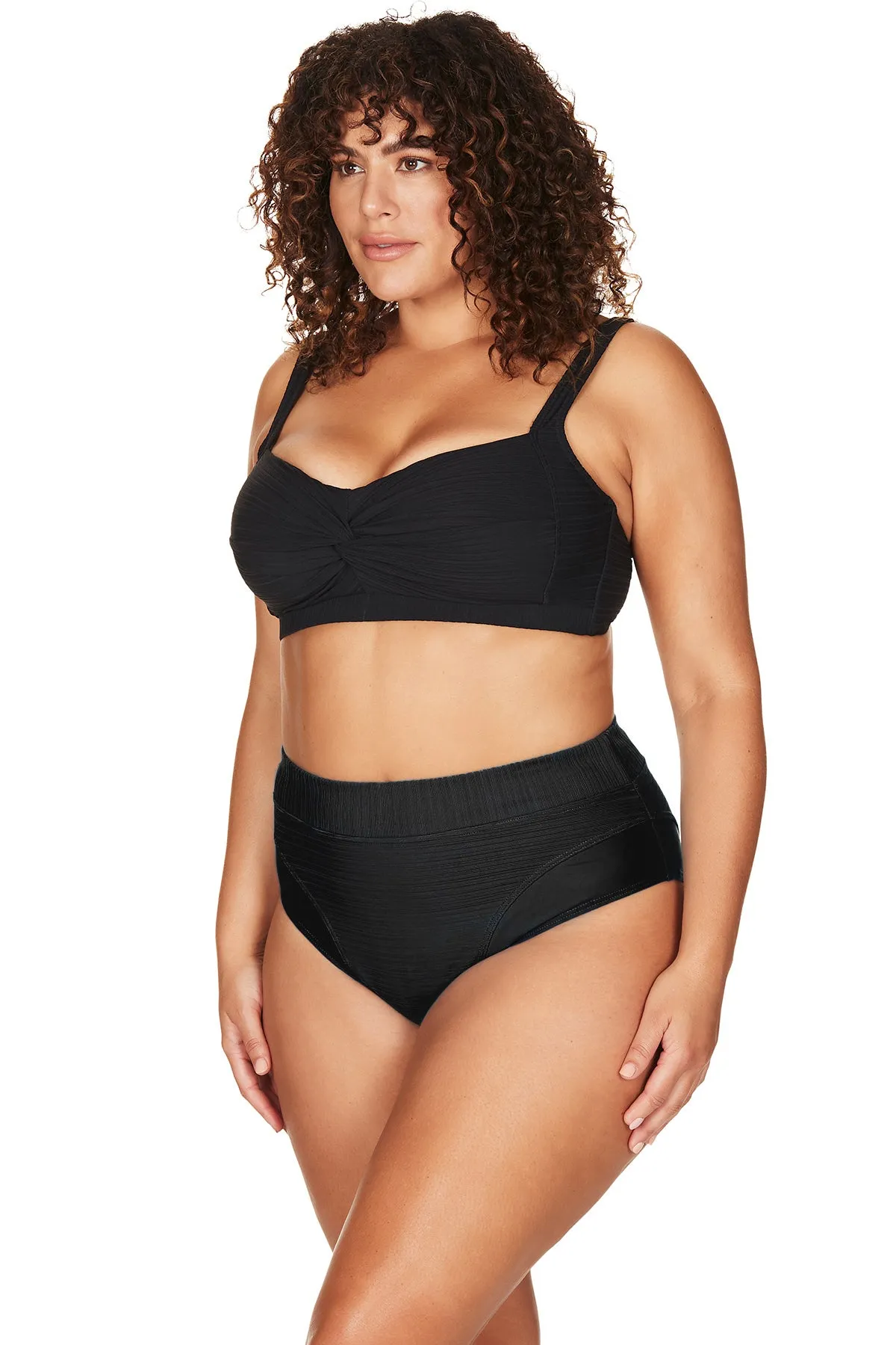 Black Aria Giotto High Waist Swim Pant