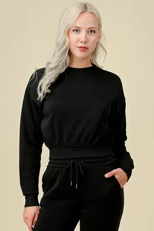 Black French Terry Fleece Sweatshirts 1/13/25 9334