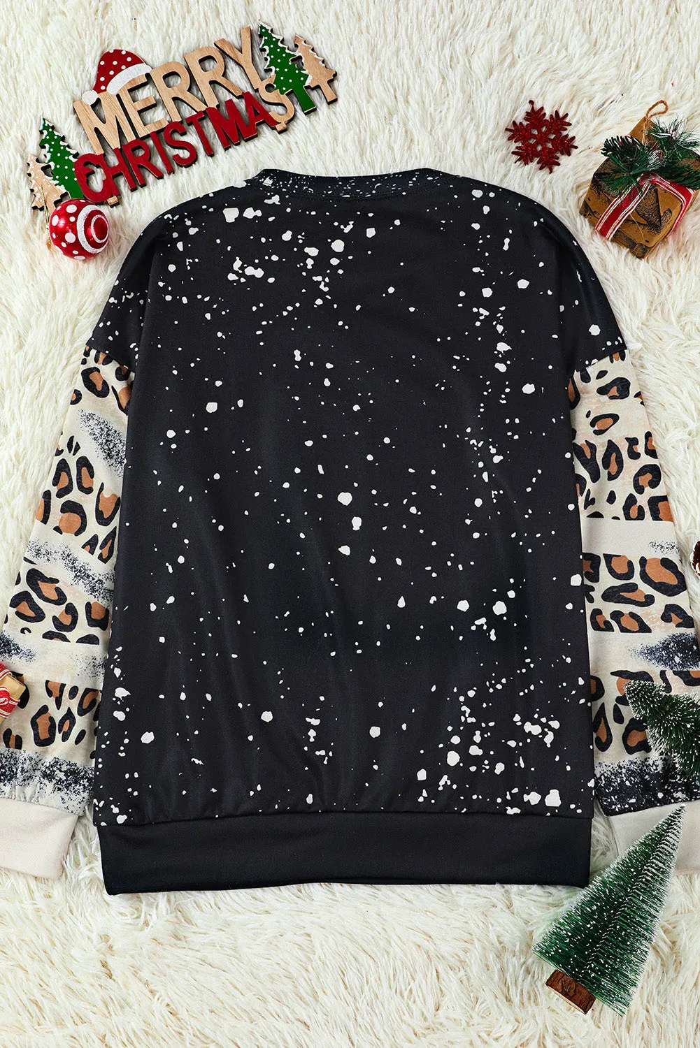 Black Leopard JUNKIE Crew Neck Sweatshirt