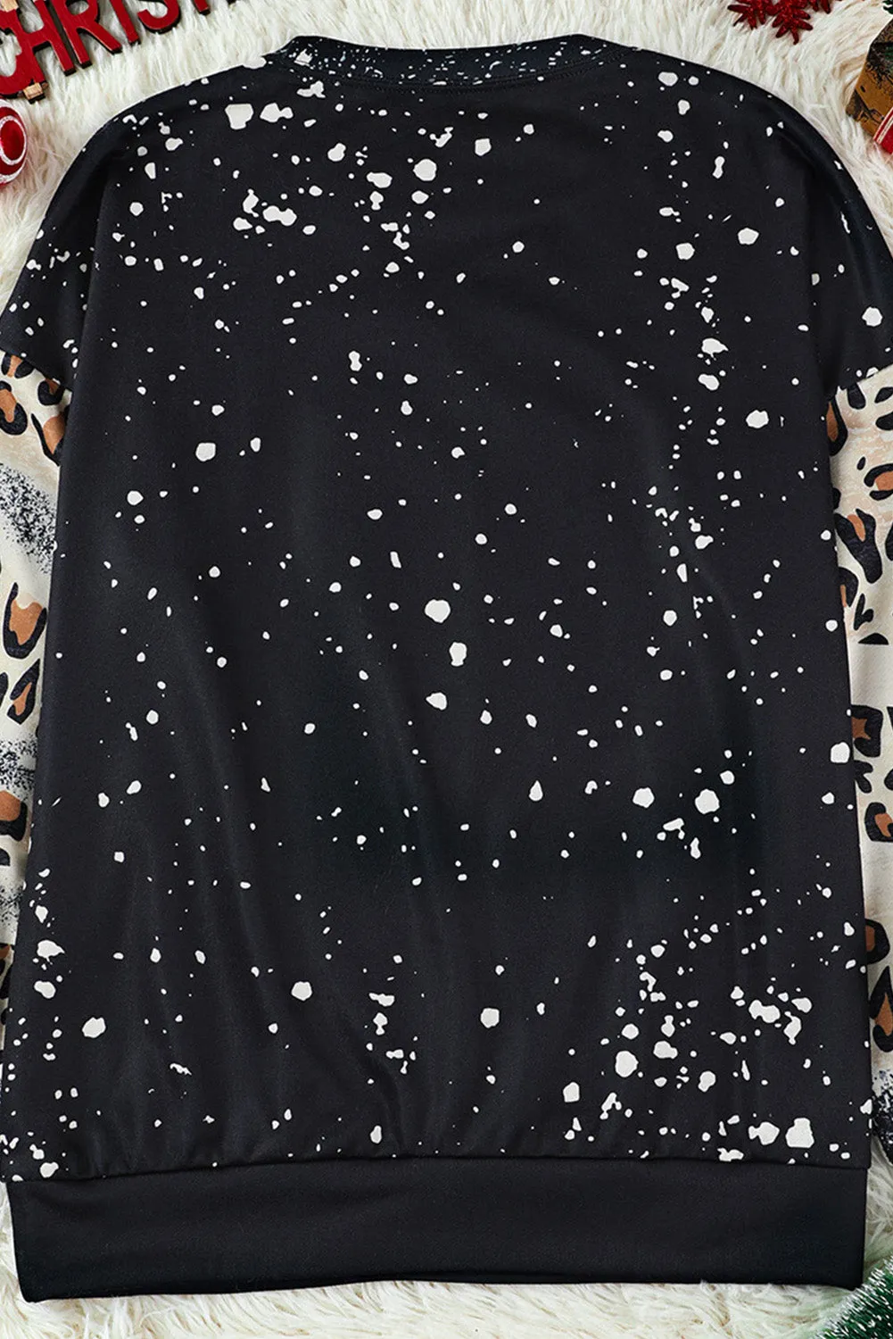 Black Leopard JUNKIE Crew Neck Sweatshirt