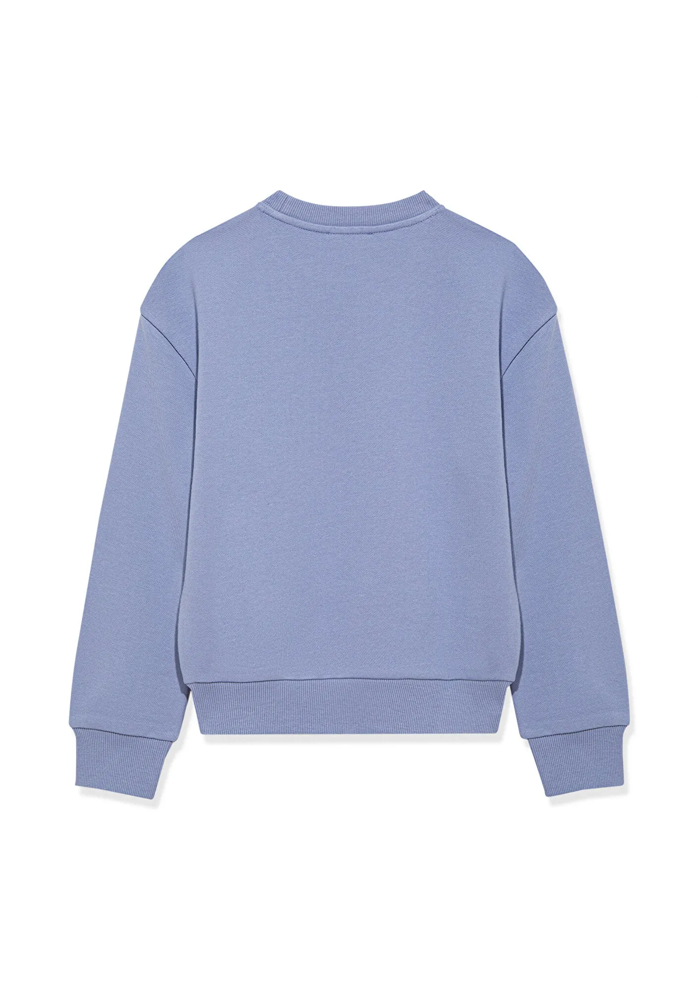 Blue Organic Cotton Crewneck Sweatshirt