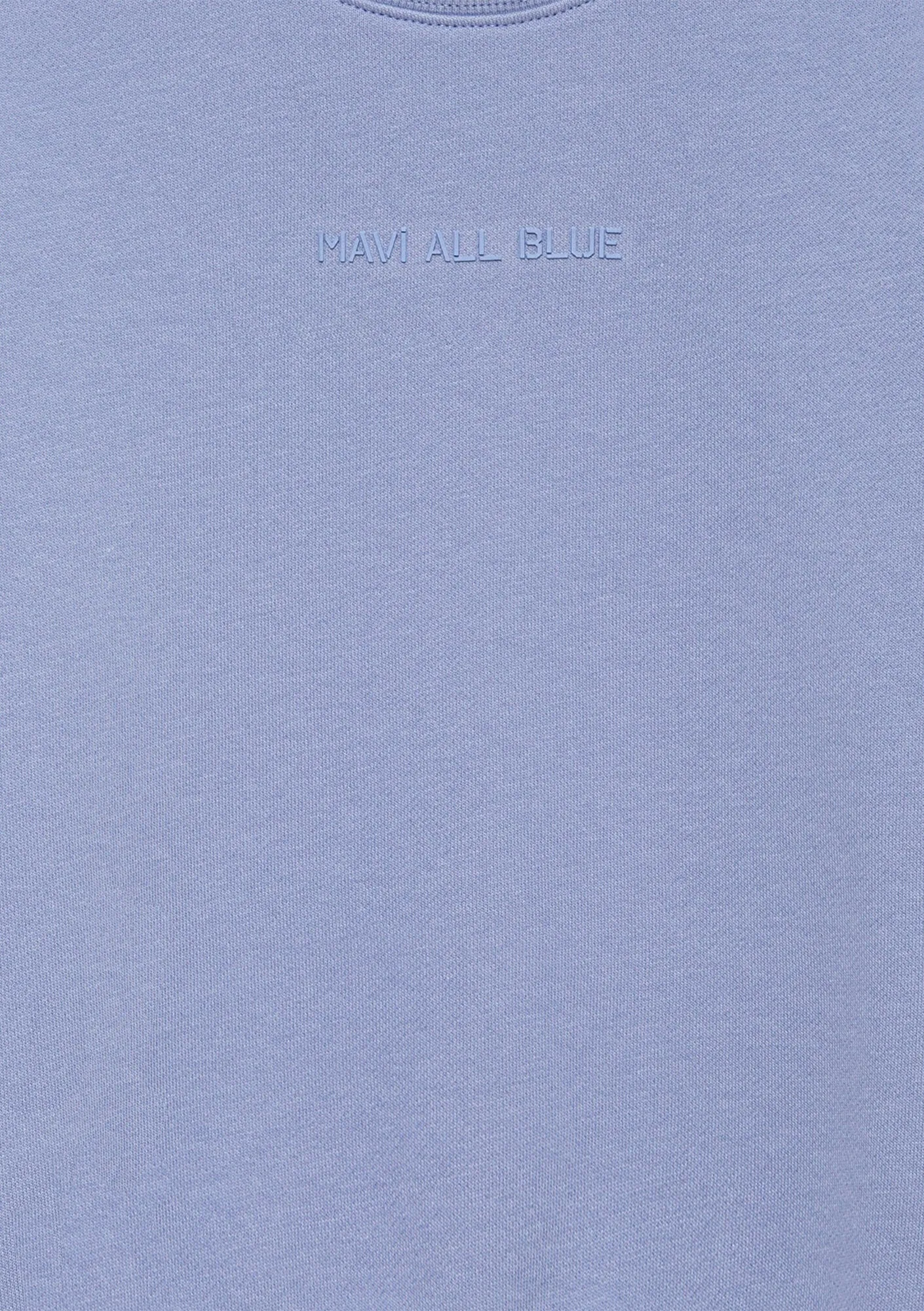 Blue Organic Cotton Crewneck Sweatshirt