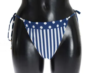 Blue Polka Dot Bikini Bottoms