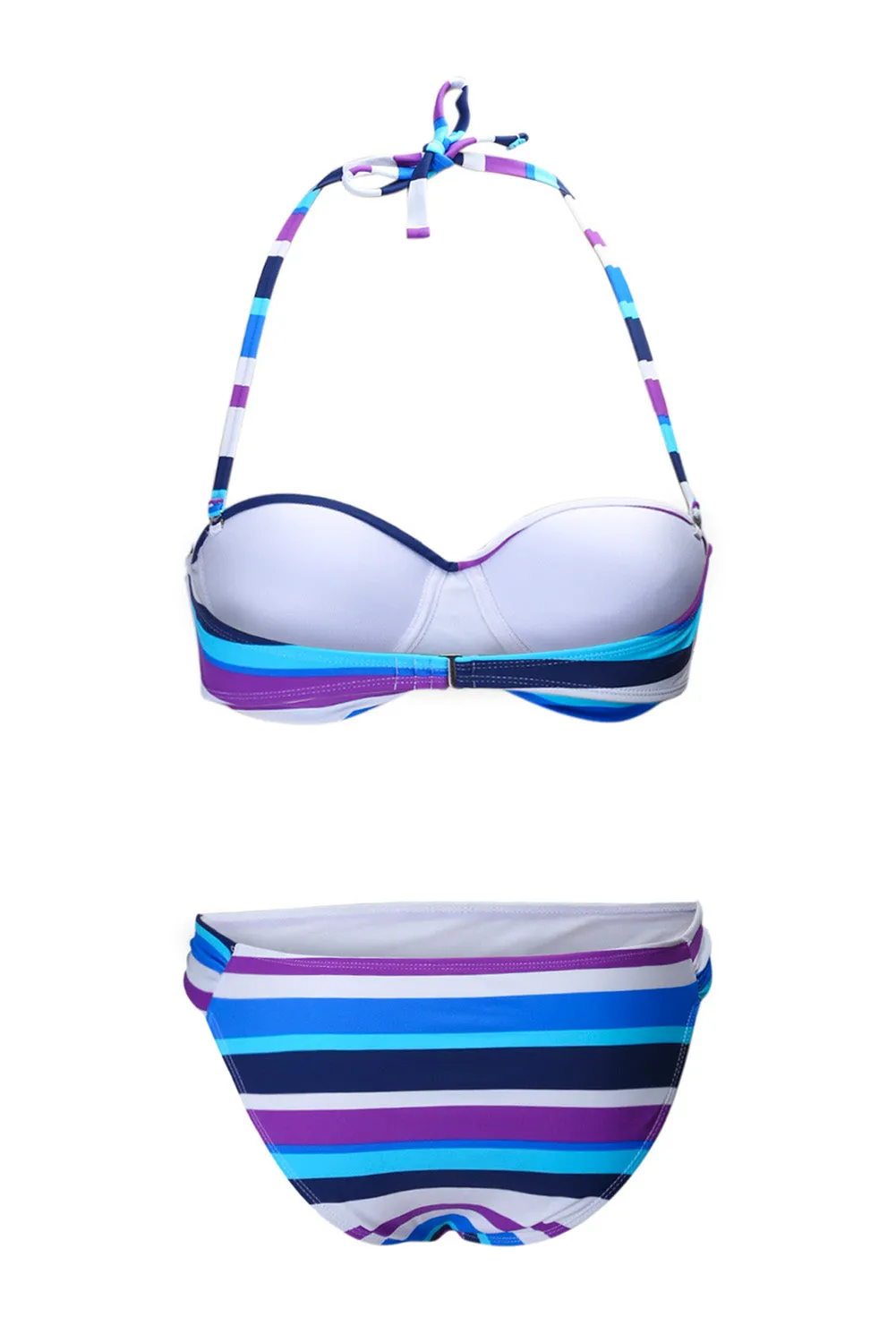 Boho Stripes Push up Bikini Set