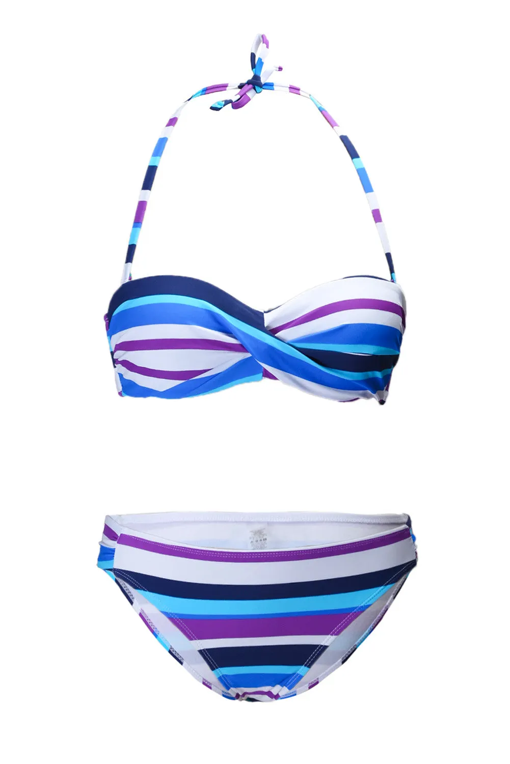 Boho Stripes Push up Bikini Set