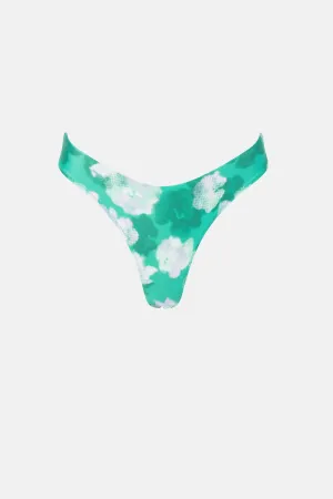 BONITA FLORAL HI CUT PANT - GREEN