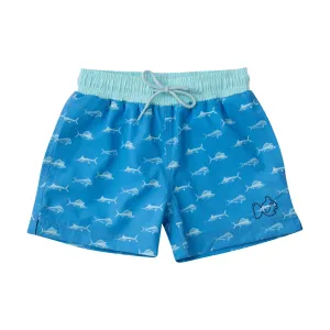 BOOGIE BOARD SWIM TRUNKS - MARINA FISH PRINT