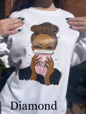 Boss Babe Sweatshirt- Ivory