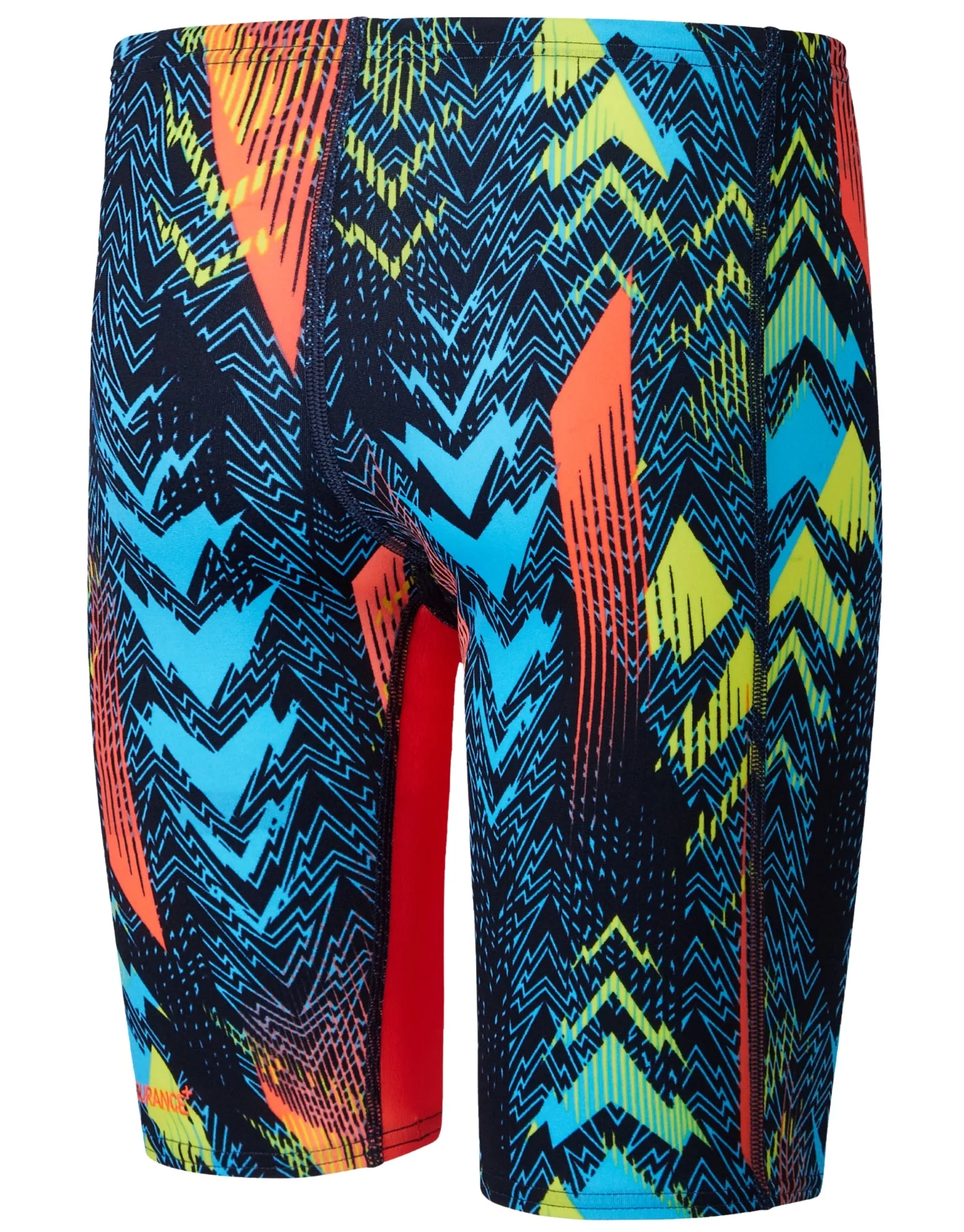 Boys Fastskin Endurance  Max High Waisted Swim Jammer - Blue/Red