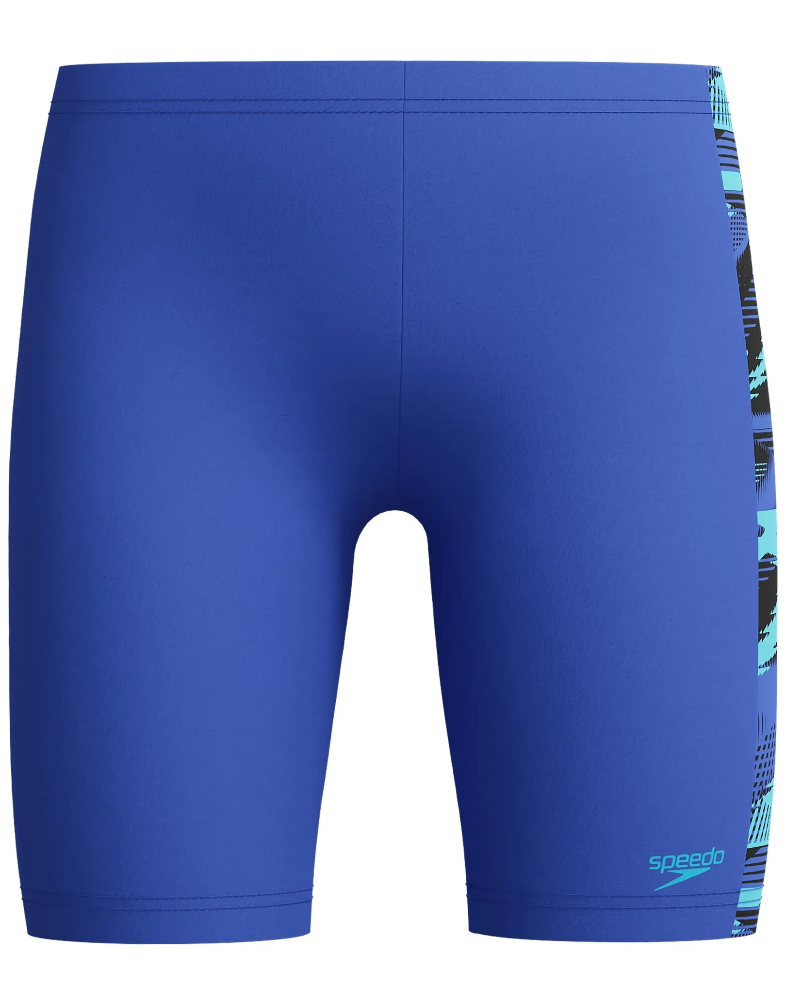 Boys Hyperboom Panel Swim Jammer - Blue/Multi