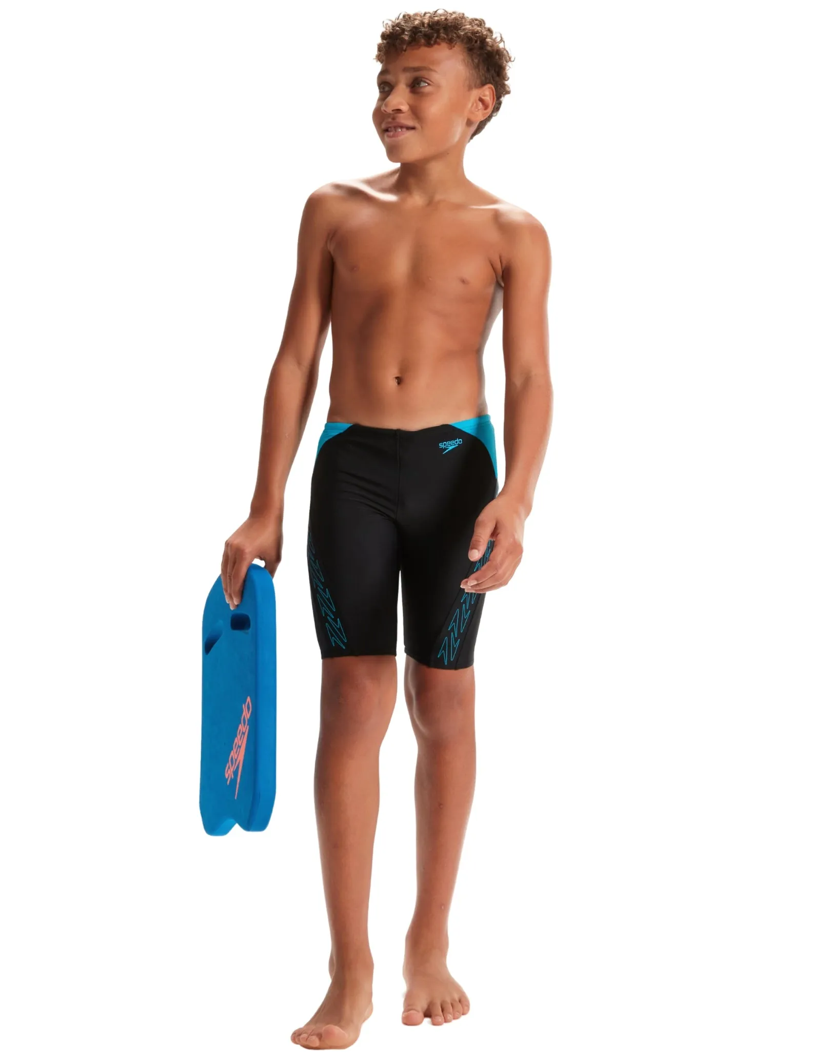 Boys HyperBoom Splice Swim Jammer - Black/Blue