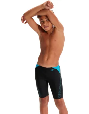 Boys HyperBoom Splice Swim Jammer - Black/Blue