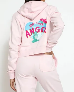 Boys Lie Sorry Siren Pink Zip Up Hoodie