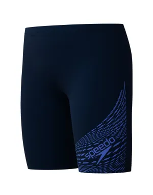 Boys Medley Logo Swim Jammer - Navy/Blue