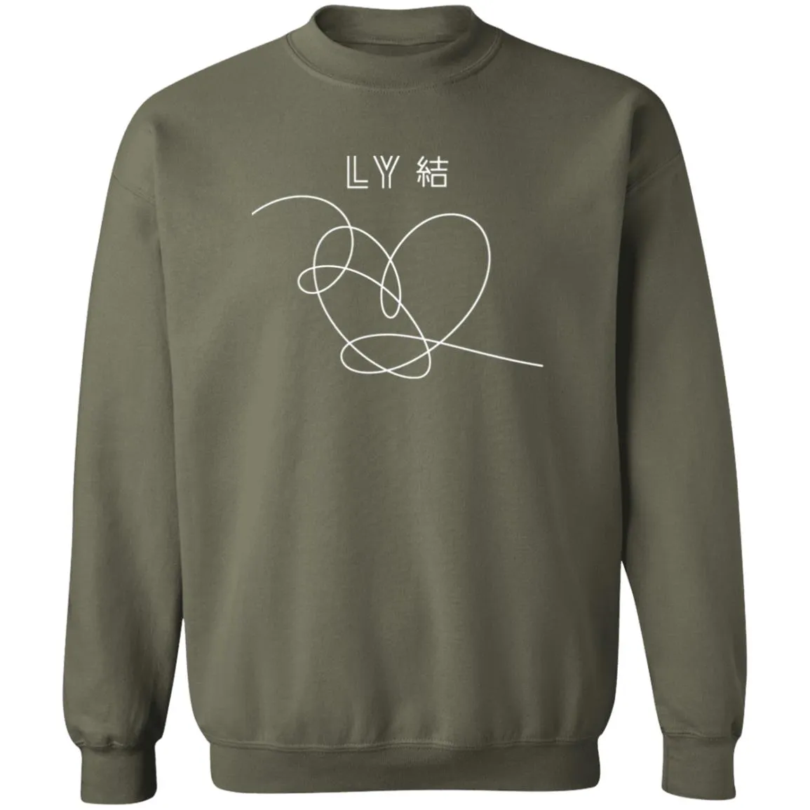 BTS Love yourself Crewneck Pullover Sweatshirt
