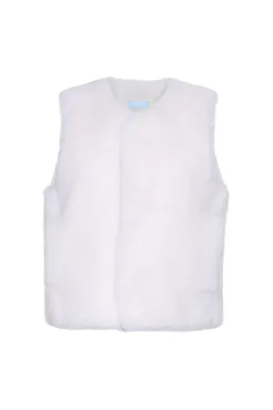 Burgess Shearling Vest - Vanilla