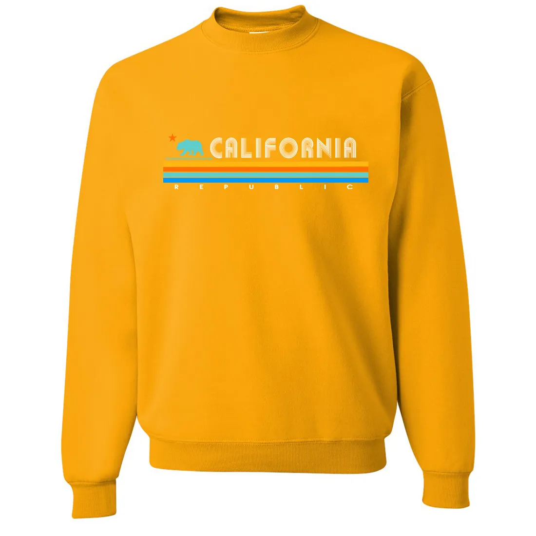 California Republic Vintage Stripe Crewneck Sweatshirt