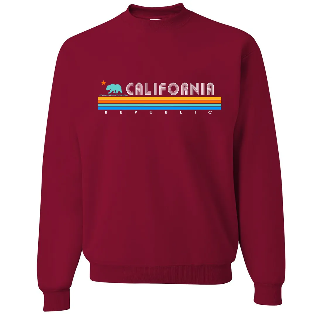 California Republic Vintage Stripe Crewneck Sweatshirt