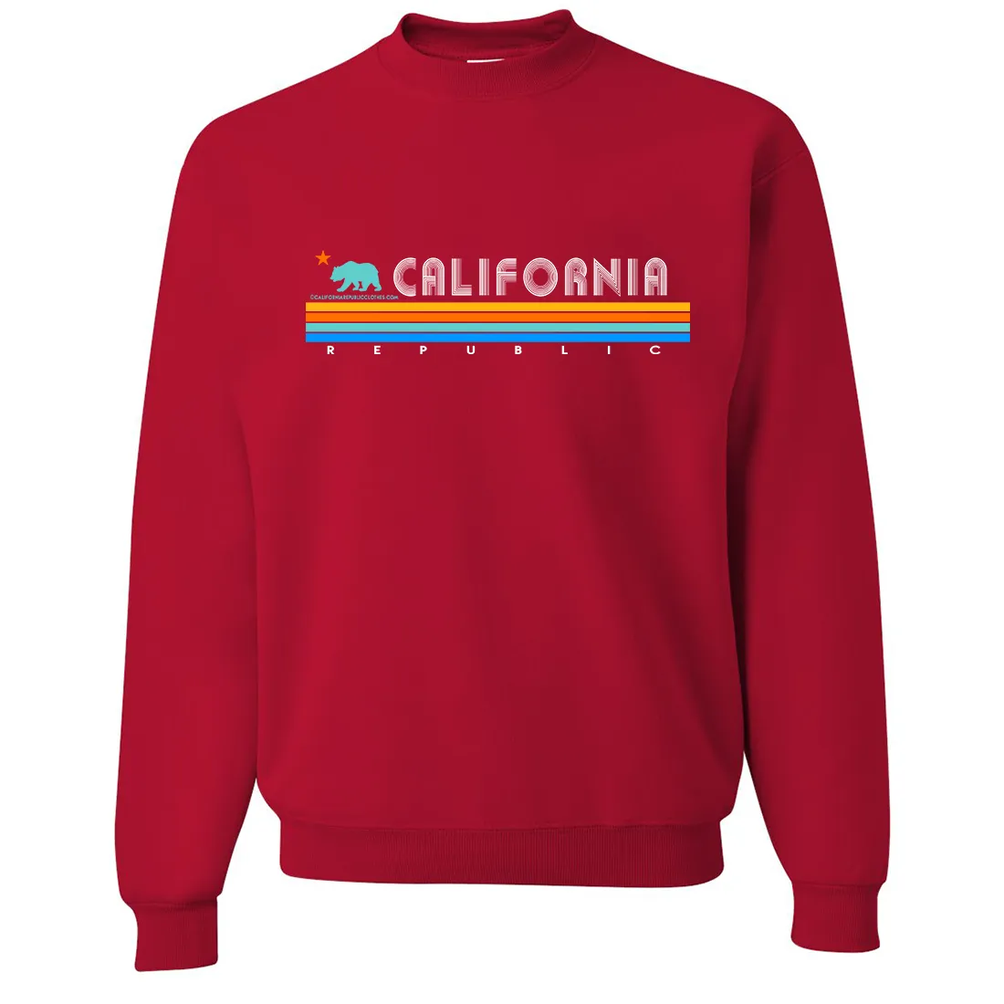 California Republic Vintage Stripe Crewneck Sweatshirt