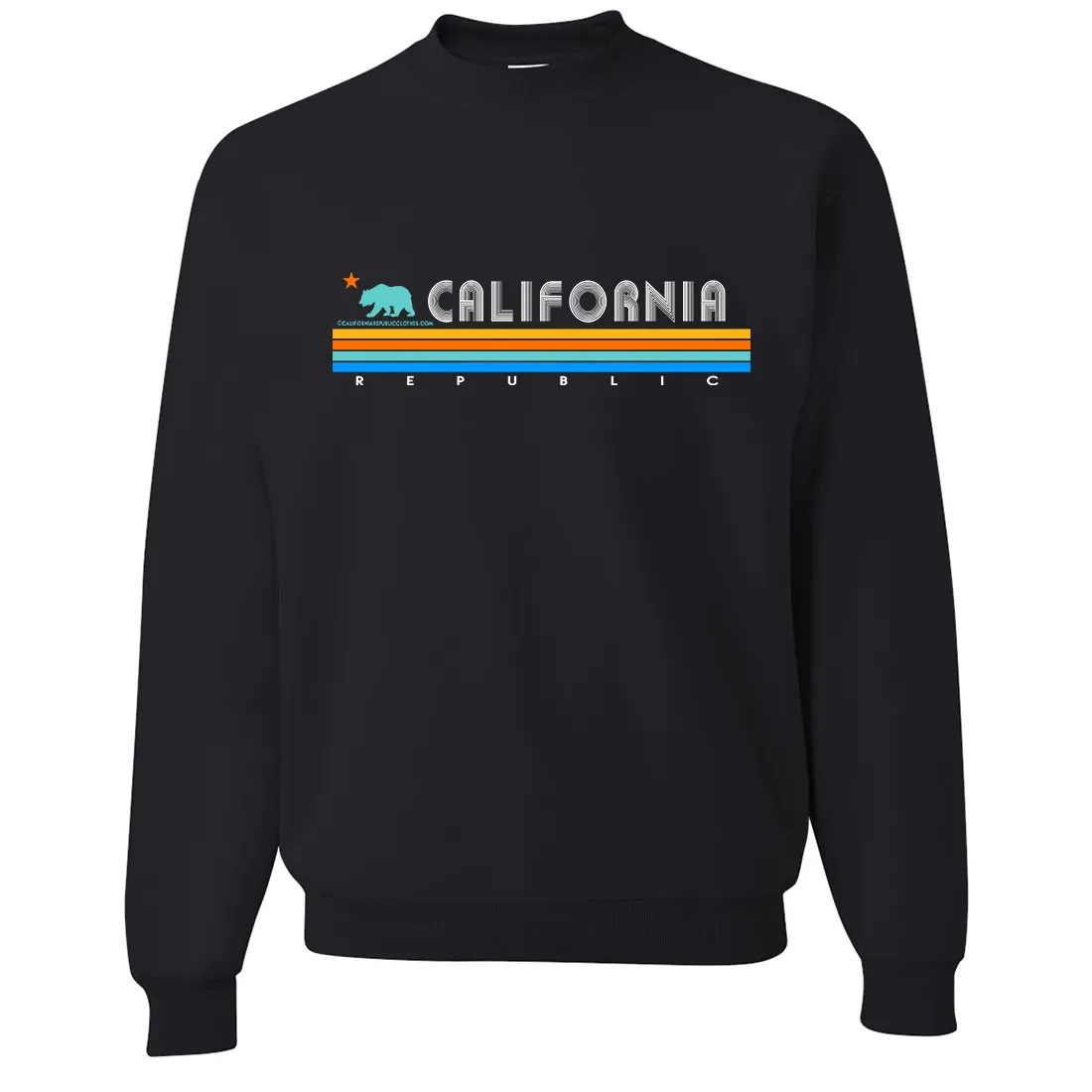 California Republic Vintage Stripe Crewneck Sweatshirt