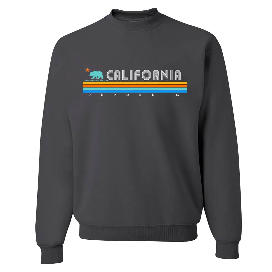 California Republic Vintage Stripe Crewneck Sweatshirt