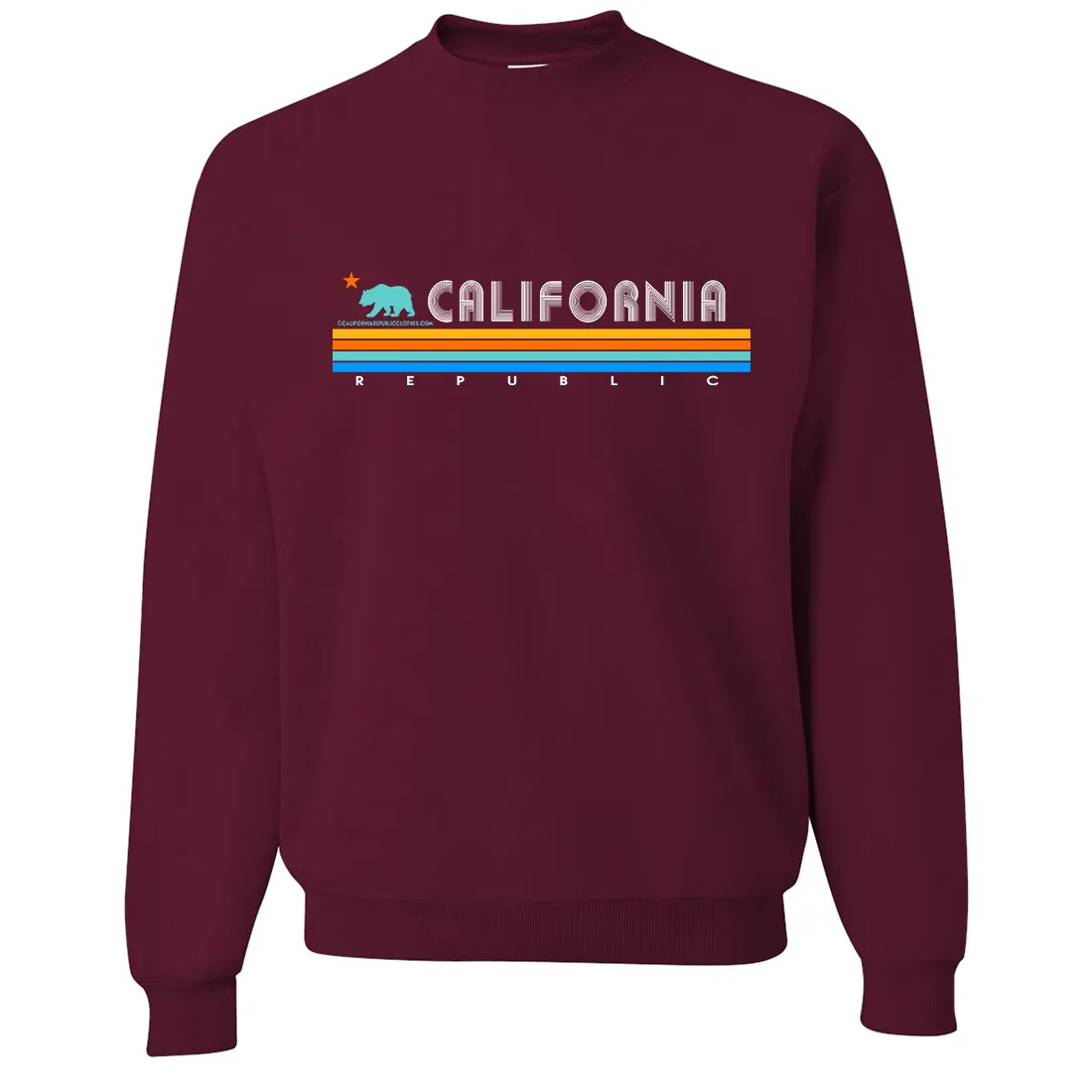 California Republic Vintage Stripe Crewneck Sweatshirt