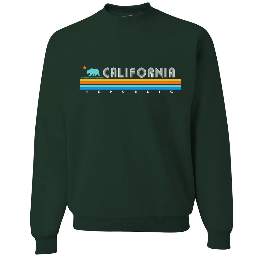 California Republic Vintage Stripe Crewneck Sweatshirt
