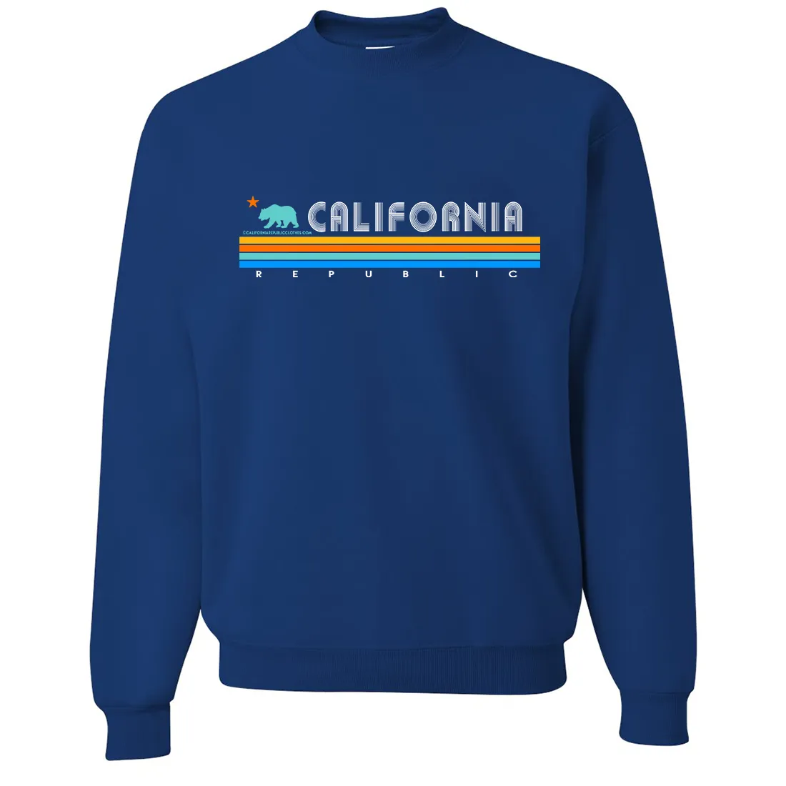 California Republic Vintage Stripe Crewneck Sweatshirt