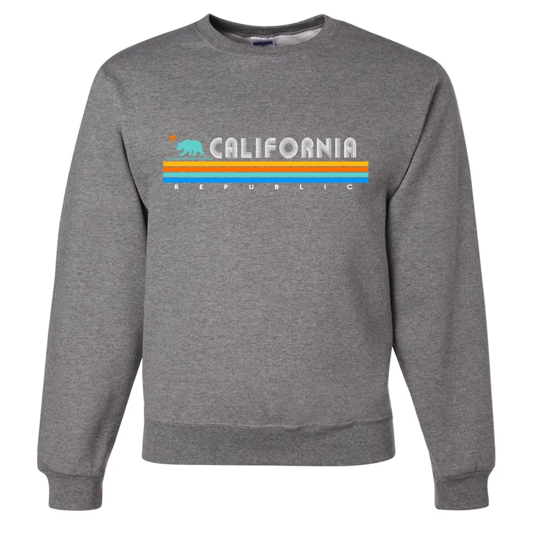 California Republic Vintage Stripe Crewneck Sweatshirt