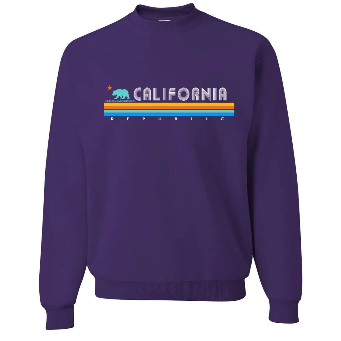 California Republic Vintage Stripe Crewneck Sweatshirt