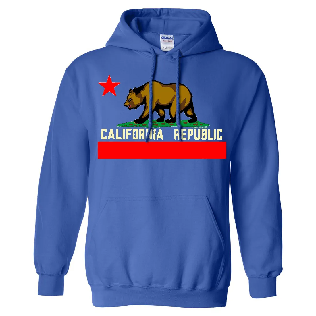 California State Flag Borderless Sweatshirt Hoodie
