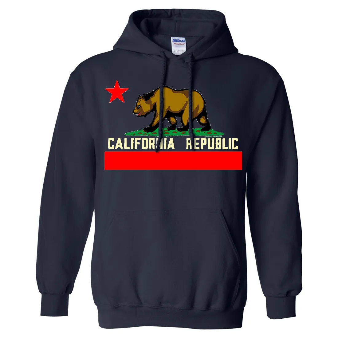 California State Flag Borderless Sweatshirt Hoodie