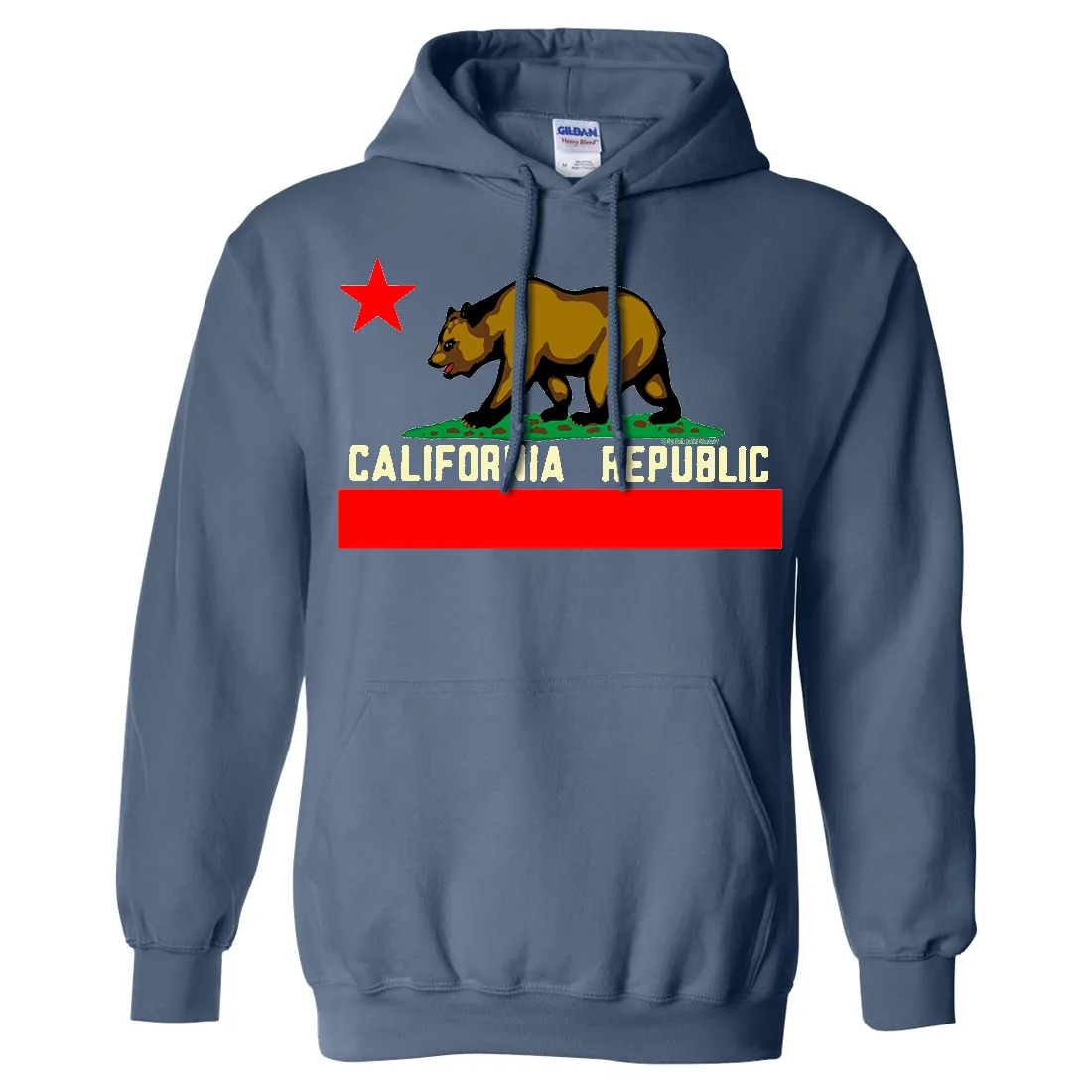 California State Flag Borderless Sweatshirt Hoodie
