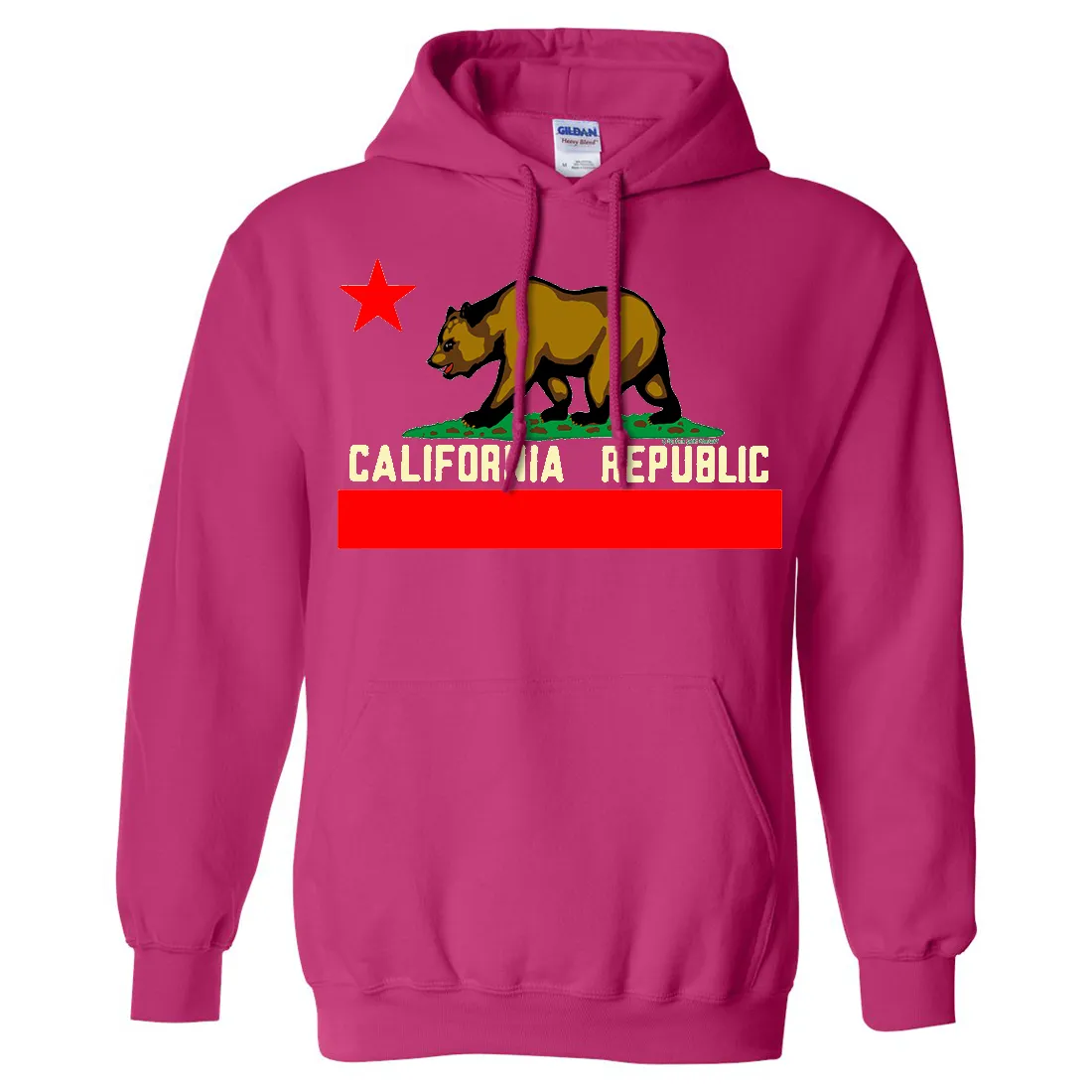 California State Flag Borderless Sweatshirt Hoodie