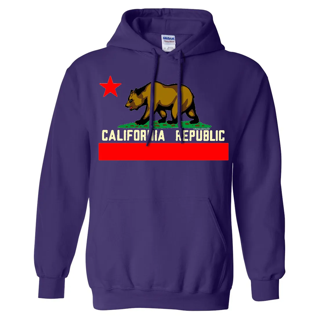 California State Flag Borderless Sweatshirt Hoodie