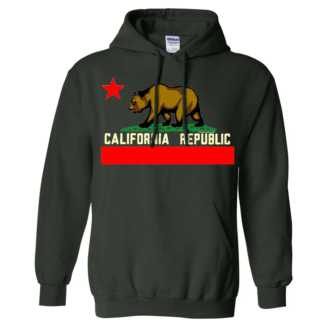 California State Flag Borderless Sweatshirt Hoodie