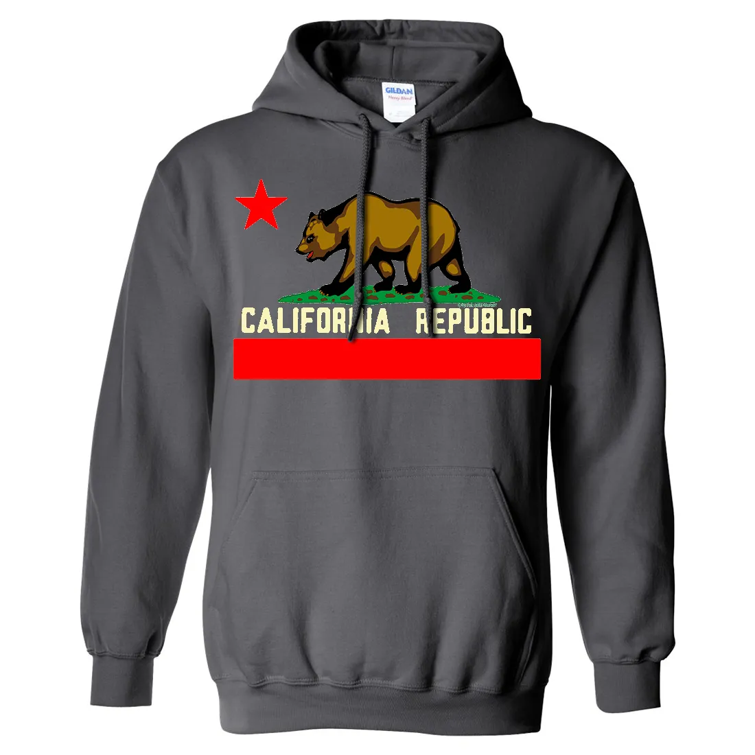 California State Flag Borderless Sweatshirt Hoodie