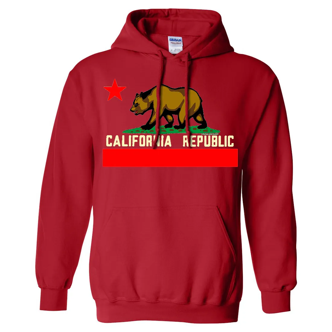 California State Flag Borderless Sweatshirt Hoodie