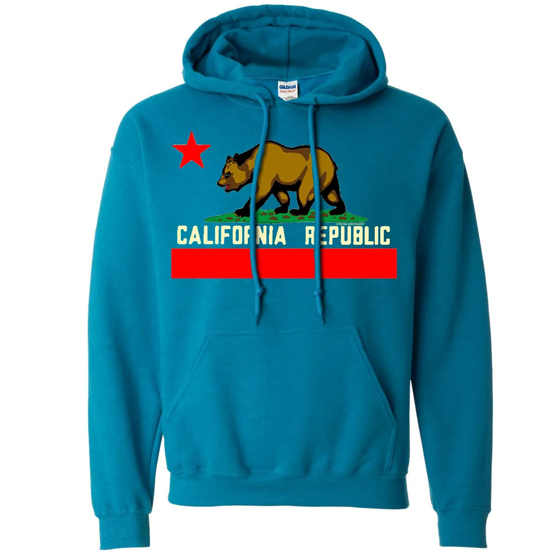 California State Flag Borderless Sweatshirt Hoodie