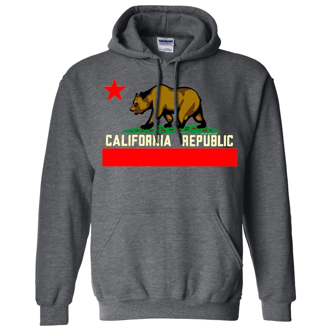 California State Flag Borderless Sweatshirt Hoodie