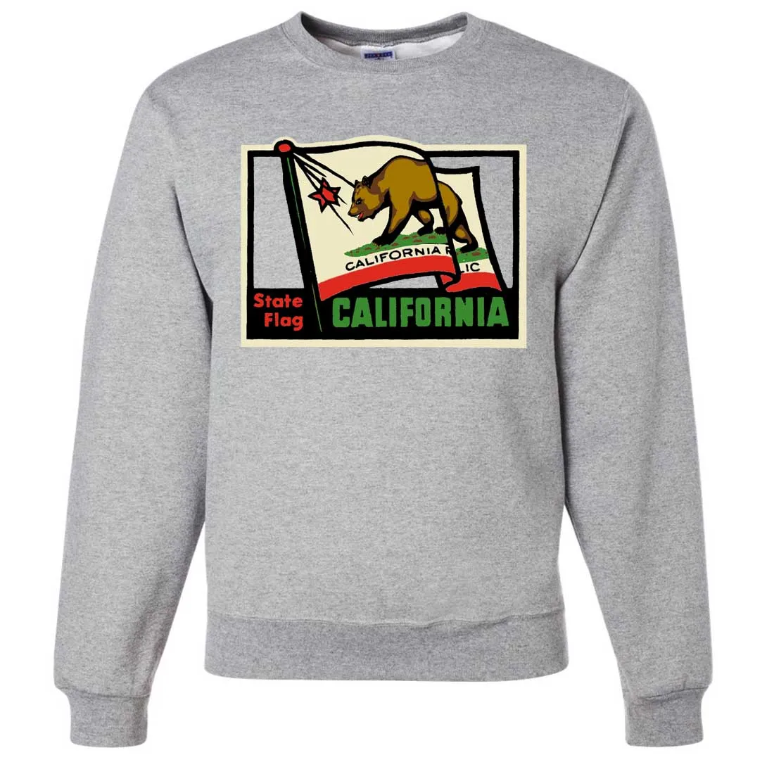 California Vintage State Flag Crewneck Sweatshirt