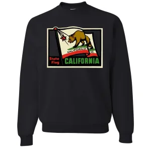 California Vintage State Flag Crewneck Sweatshirt