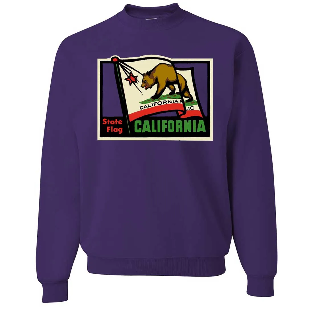 California Vintage State Flag Crewneck Sweatshirt