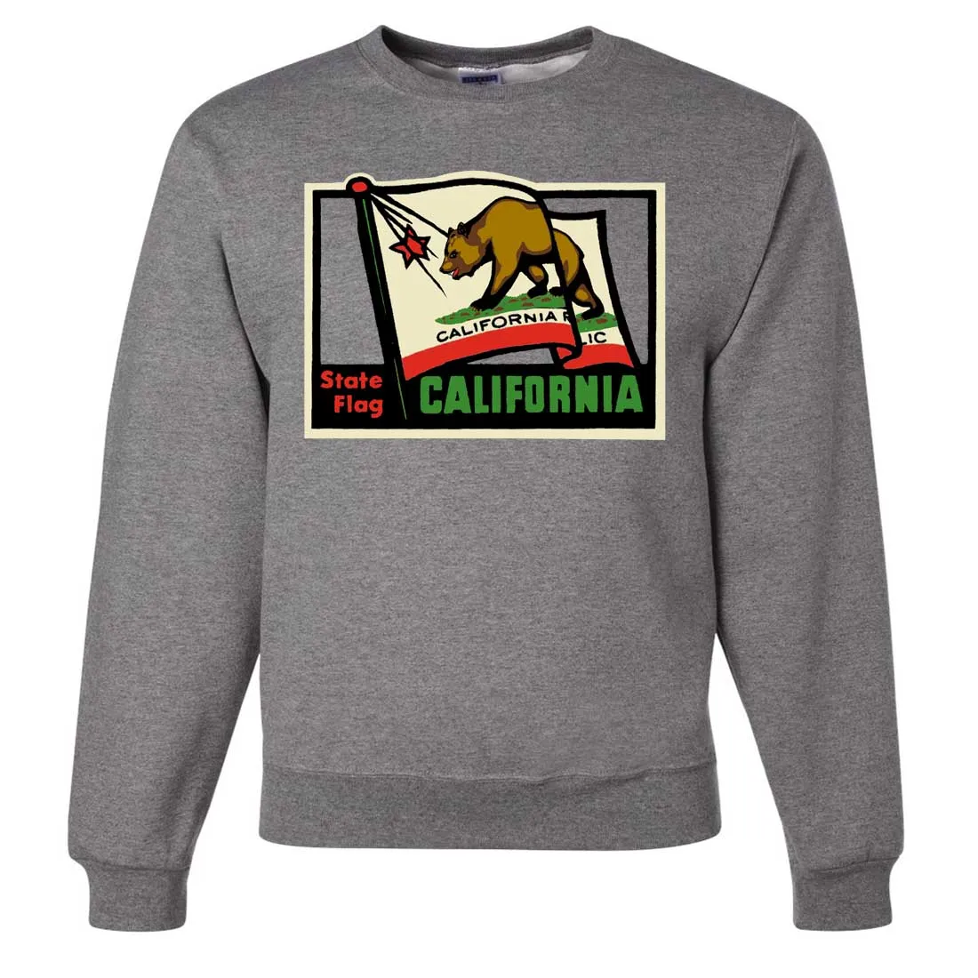 California Vintage State Flag Crewneck Sweatshirt